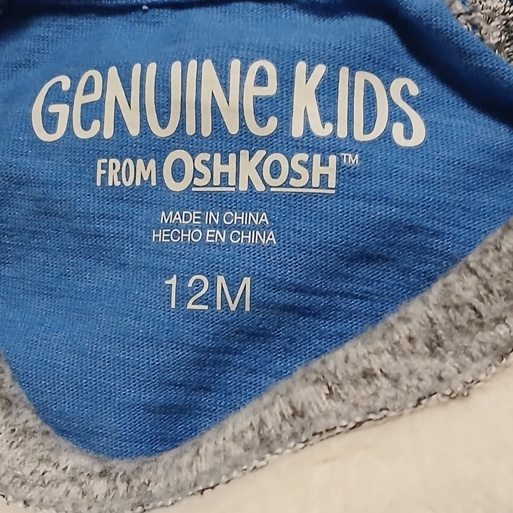 Genuine kids by Oshkosh boys long sleeve Pullover Shirt.  NWT. Size 12 months - Picture 12 of 16